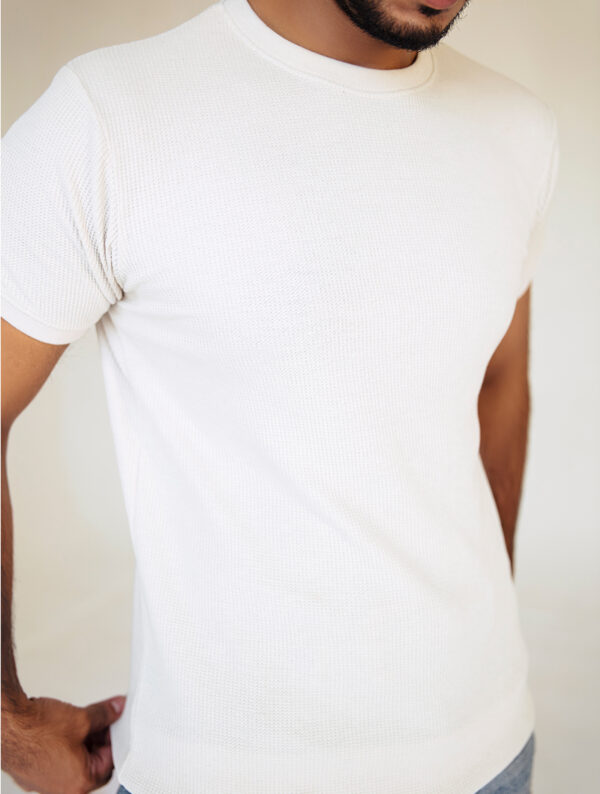 White Knitted Tee - Image 3